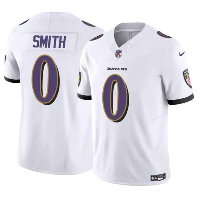 Men & Women & Youth Baltimore Ravens #0 Roquan Smith White 2023 F.U.S.E. Vapor Limited Stitched Jersey